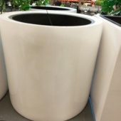 Кашпо полистоун Nobilis marco Pmlac-white Cylinder 53 GOR38 купить в Москве