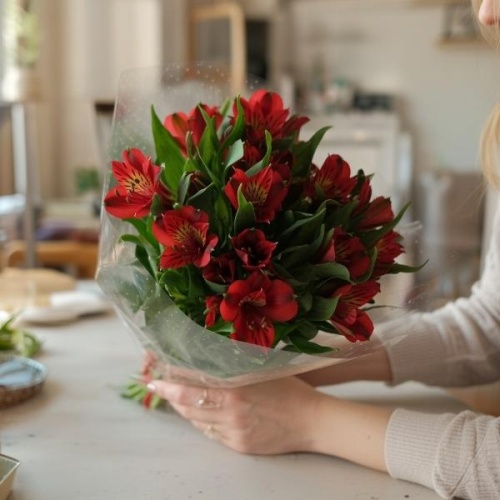 Альстромерия Надя — срезка для стойких букетов и нежных композиций SR1077 купить в Москве