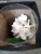 Ванда белая в вазе и коробке орхидея на подарок