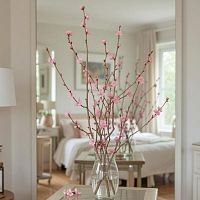 Прунус розовый срезка ветки SR888 купить в Москве