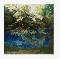 Картина маслом «Горное озеро в Каньоне Гейнюк» | Артикул K06 купить в Москве