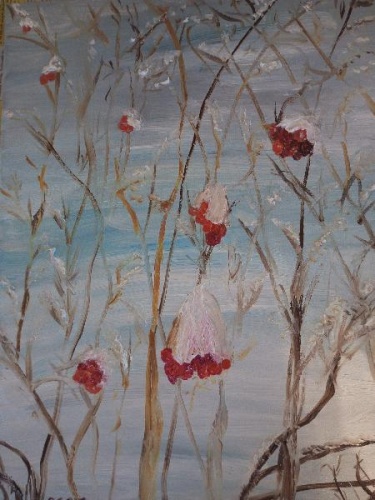 Картина Калина в снегу K38 купить в Москве фото 2