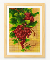 Картина Виноград, алмазные стразы, мозаика K19 купить в Москве