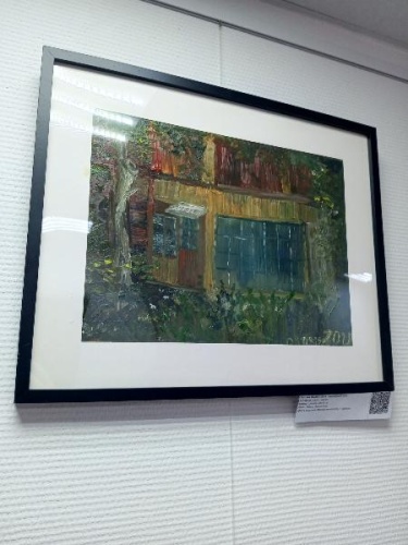 Картина масло, картон Дом переживший век K34 купить в Москве фото 3